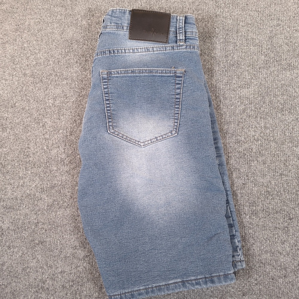 Tailor Vintage Greenwich Slim Denim Shorts Mens 30 Blue Stretch 9 Inseam #2745
